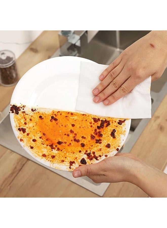 مناديل تنظيف المطبخ الرطبة – عبوة واحدة (80 قطعة)، مناديل تنظيف مخصصة للمطبخ والفرن، تنظيف فعّال وإزالة قوية للدهون، آمنة على البشرة – برائحة الليمون. - Image 2